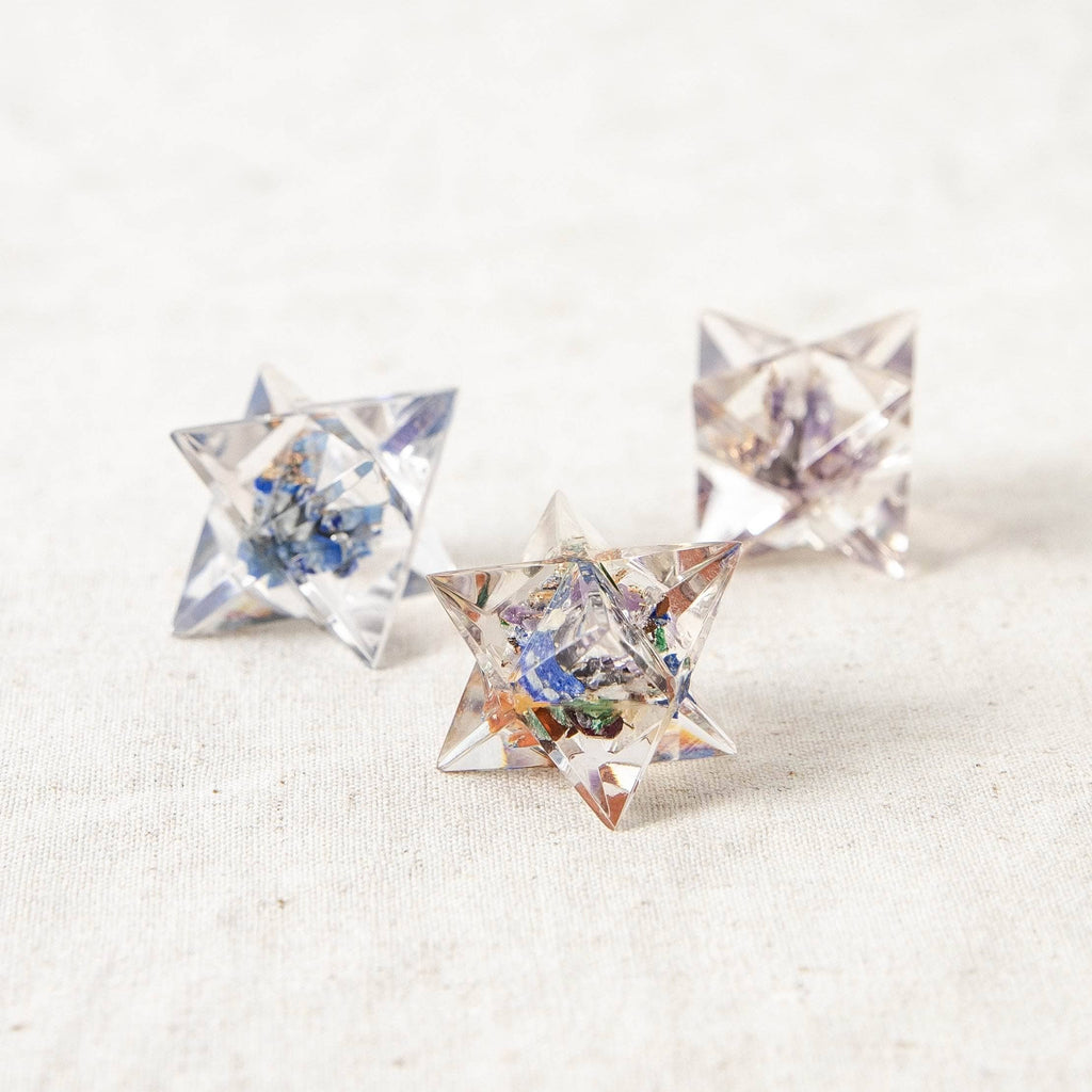Tiny Gemstone Orgone Merkaba