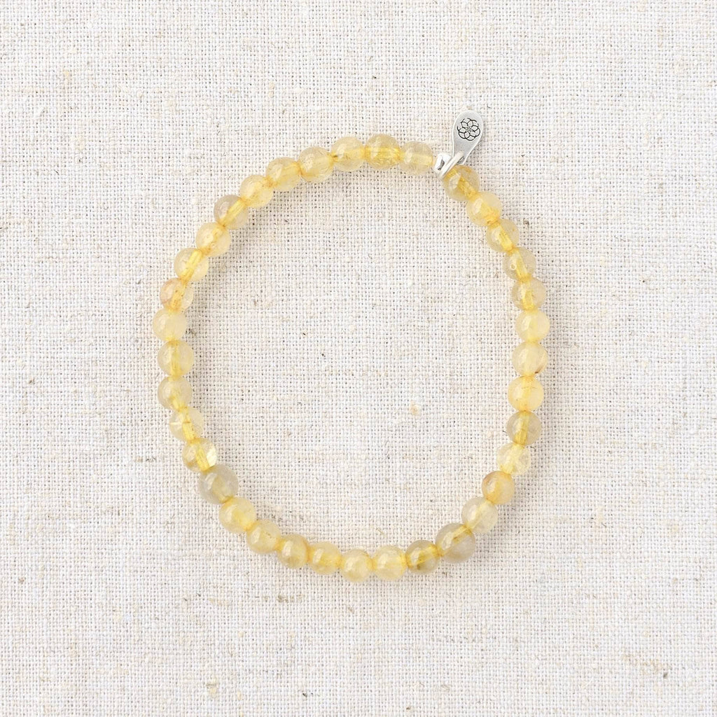 Yellow Rutilated Quartz Energy Bracelet