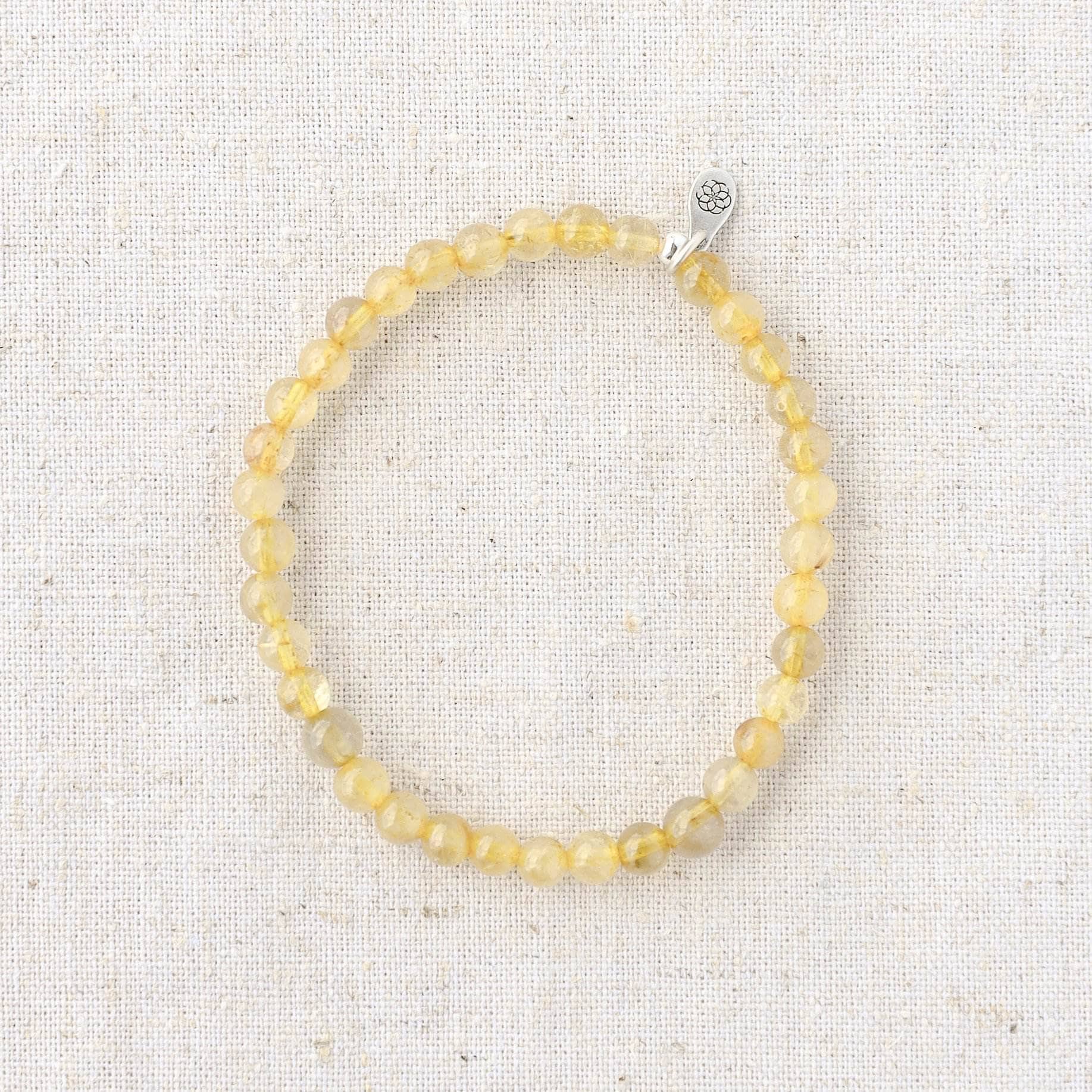 Yellow Rutilated Quartz Energy Bracelet