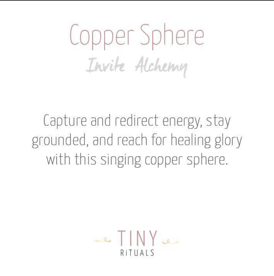Copper Healing Sphere with Tripod