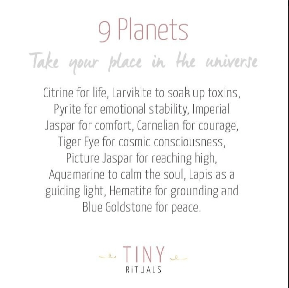 9 Planet Gemstone Energy Bracelet