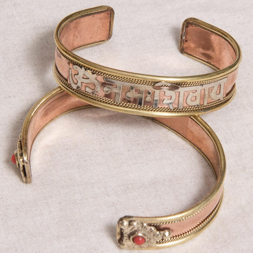 Om Namah Shivay Mantra Copper Bangle