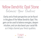 Yellow Dendritic Opal Energy Bracelet