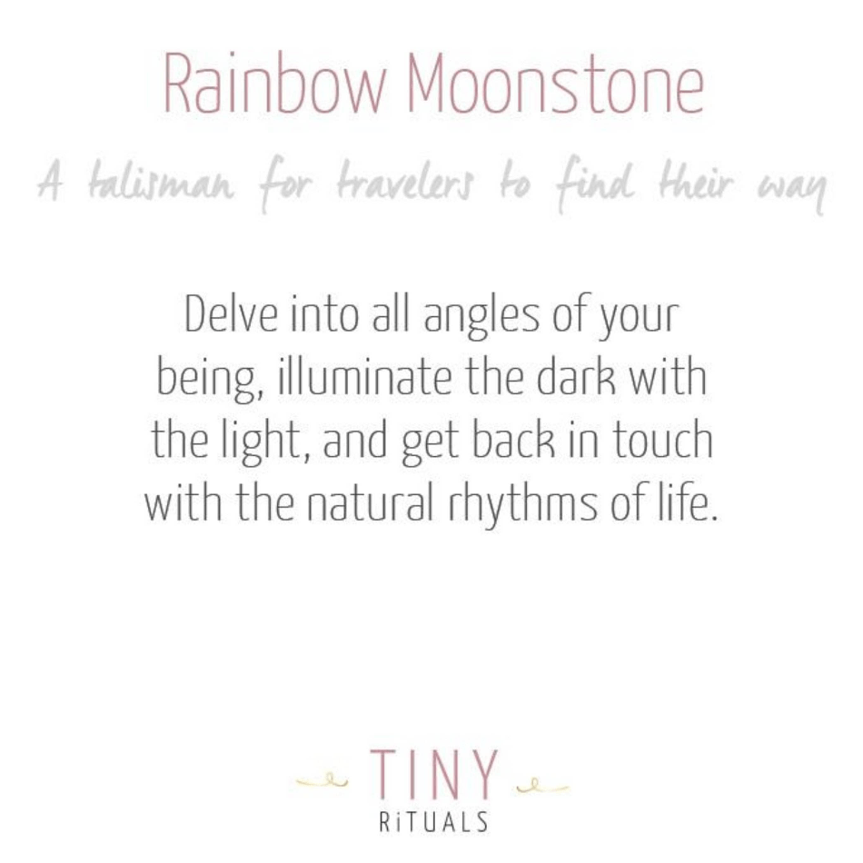 Rainbow Moonstone Silver, Gold or Rose Gold Ring