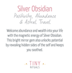 Silver Obsidian Heart