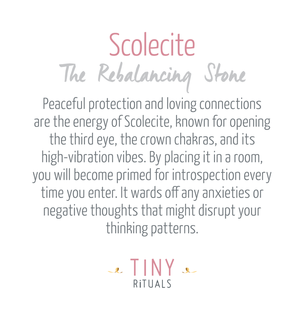 Scolecite Sphere with Tripod