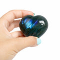 Labradorite Blue Flame Heart