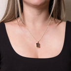 Smoky Quartz Raw Crystal Necklace