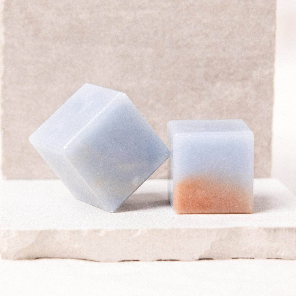 Angelite Cube