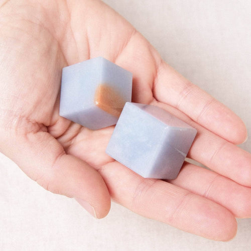 Angelite Cube