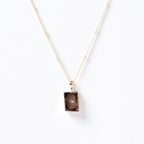 Smoky Quartz Raw Crystal Necklace