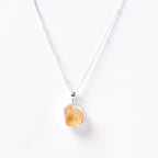 Genuine Citrine Raw Crystal Necklace