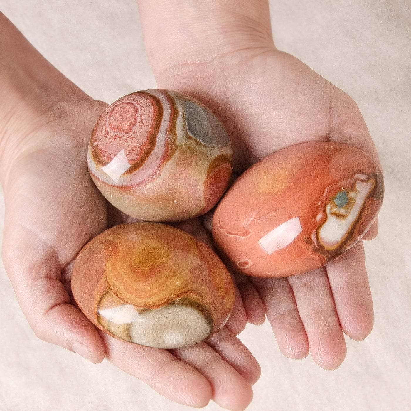 Polychrome (Desert Magic) Jasper Palm Stone
