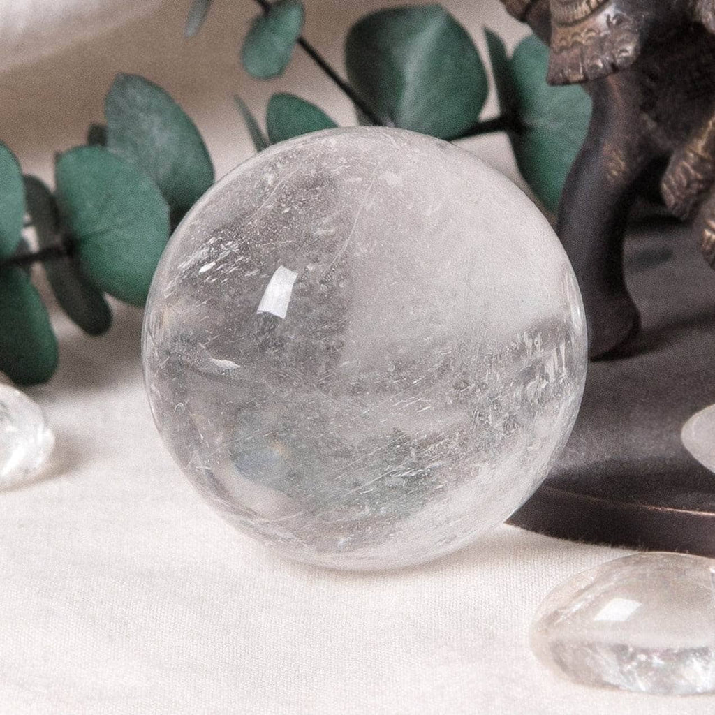 Clear Quartz Sphere with Tripod - AAA Premium Quality