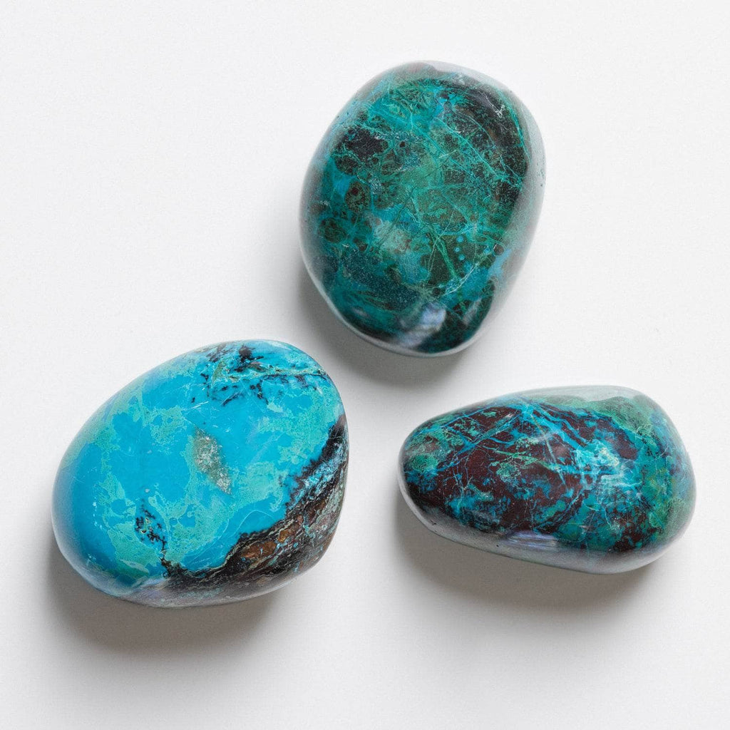 Peruvian Chrysocolla Palm Stone
