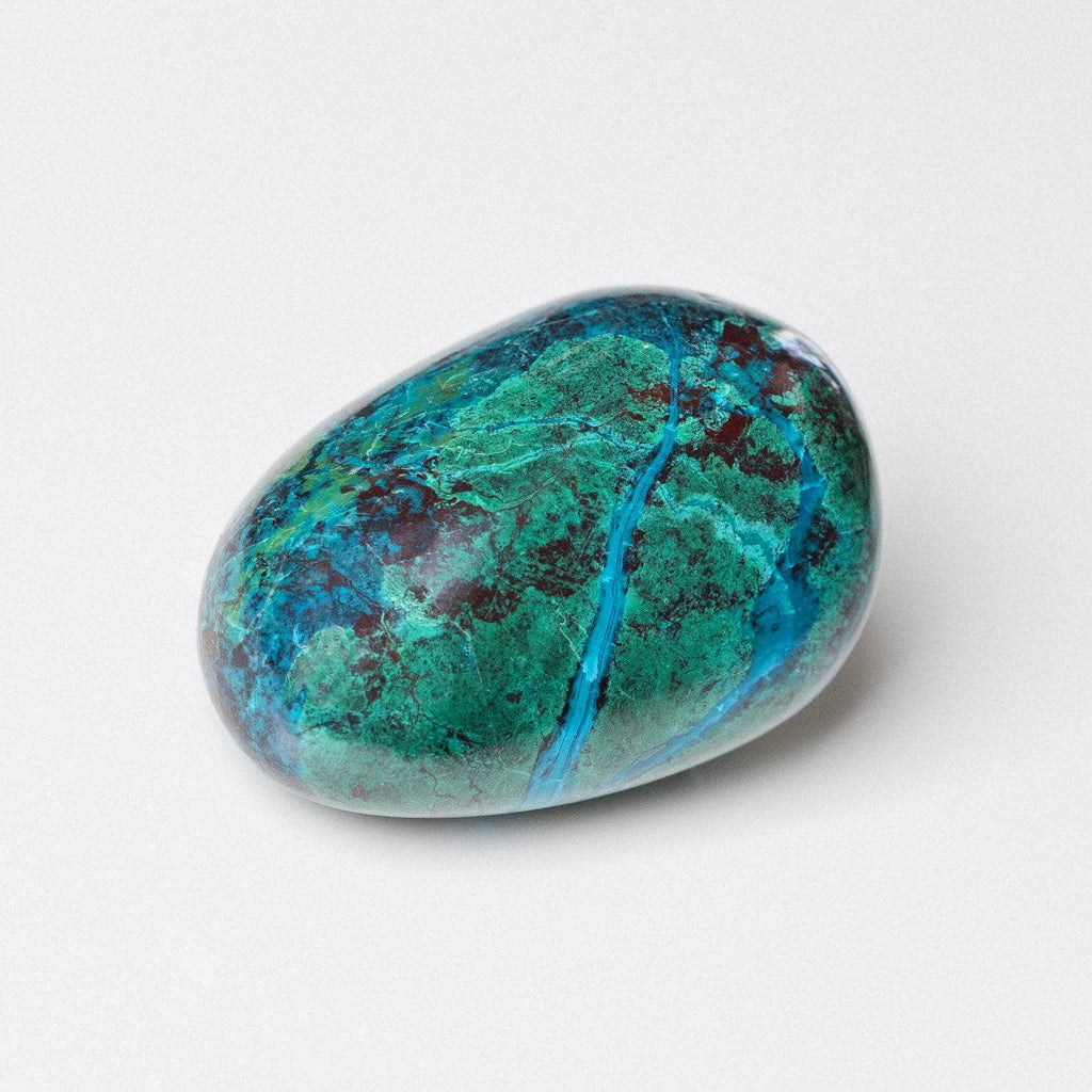 Peruvian Chrysocolla Palm Stone