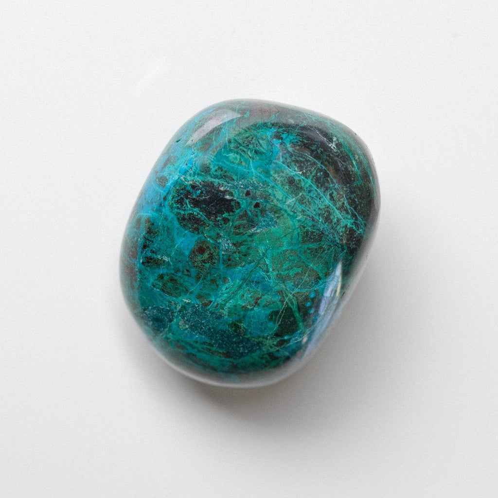 Peruvian Chrysocolla Palm Stone