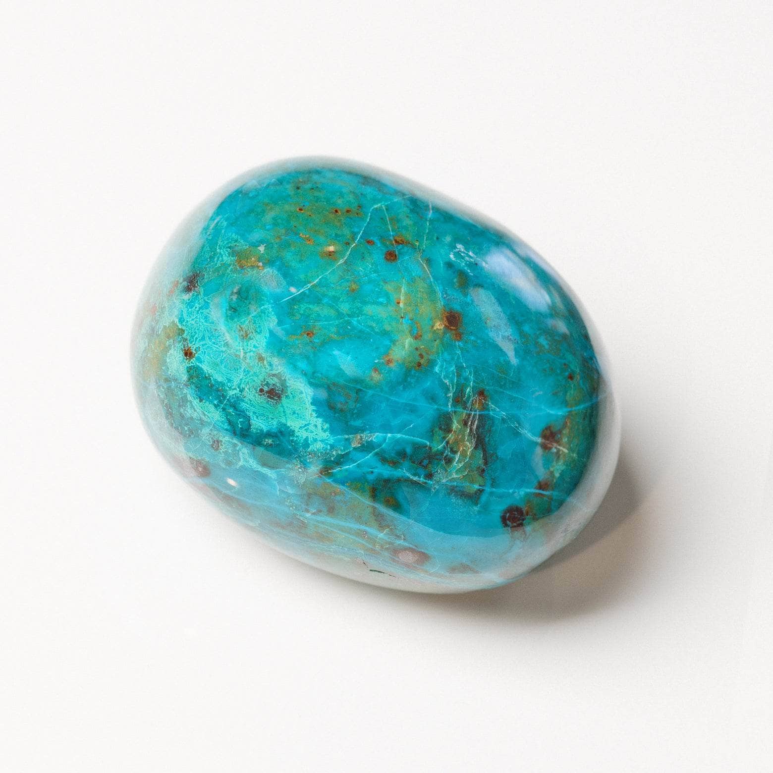 Peruvian Chrysocolla Palm Stone