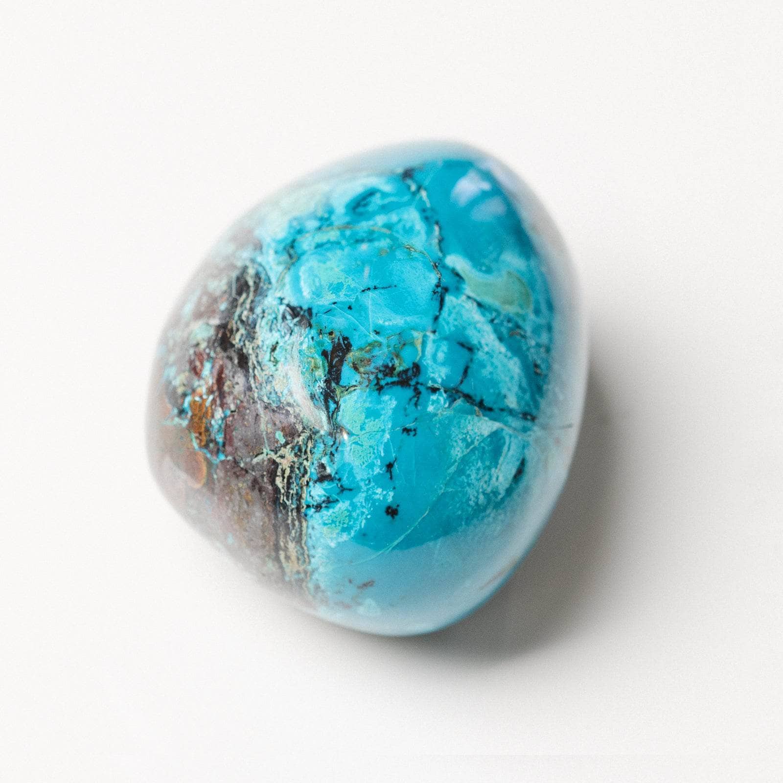 Peruvian Chrysocolla Palm Stone
