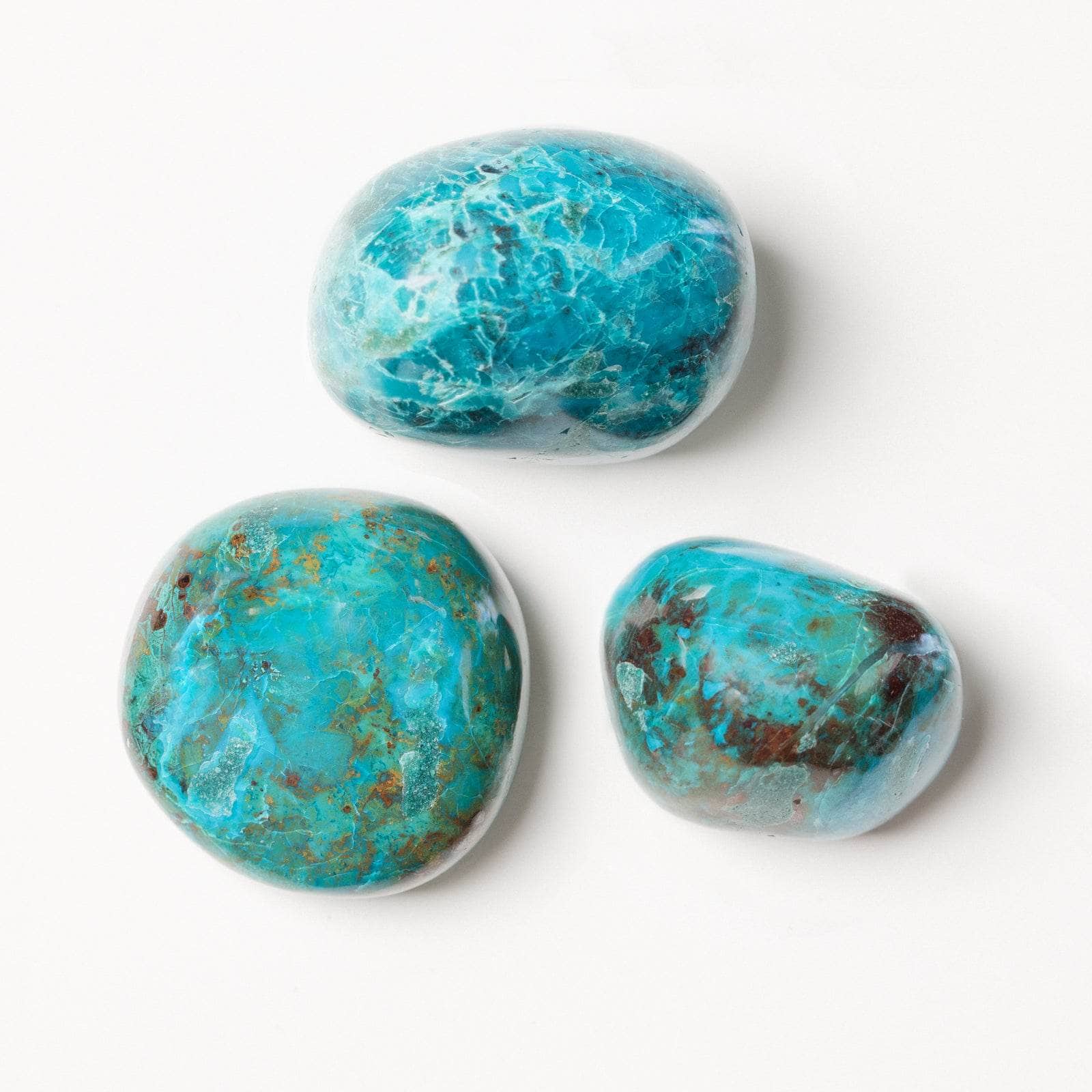 Peruvian Chrysocolla Palm Stone
