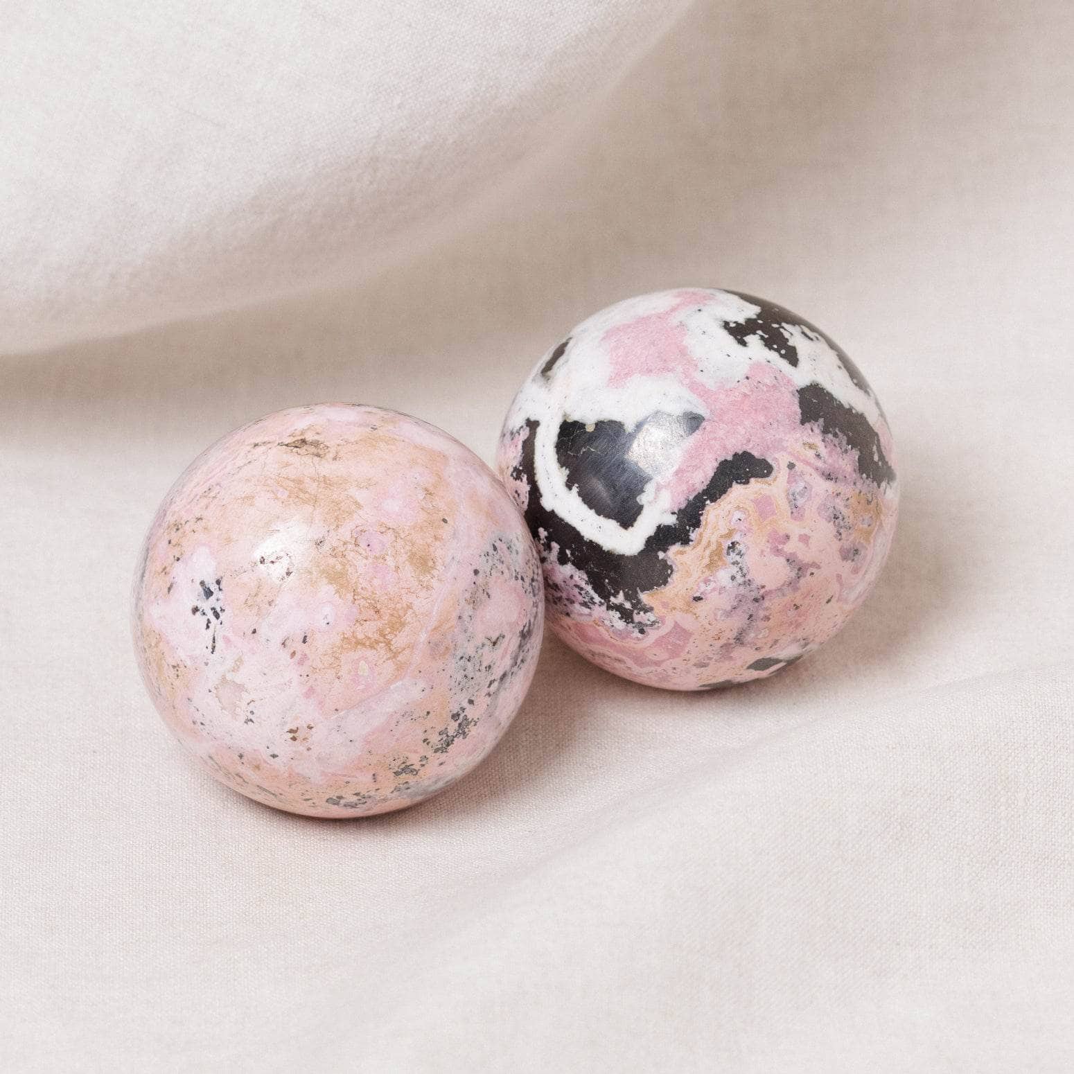 Peruvian Rhodonite Sphere with Tripod