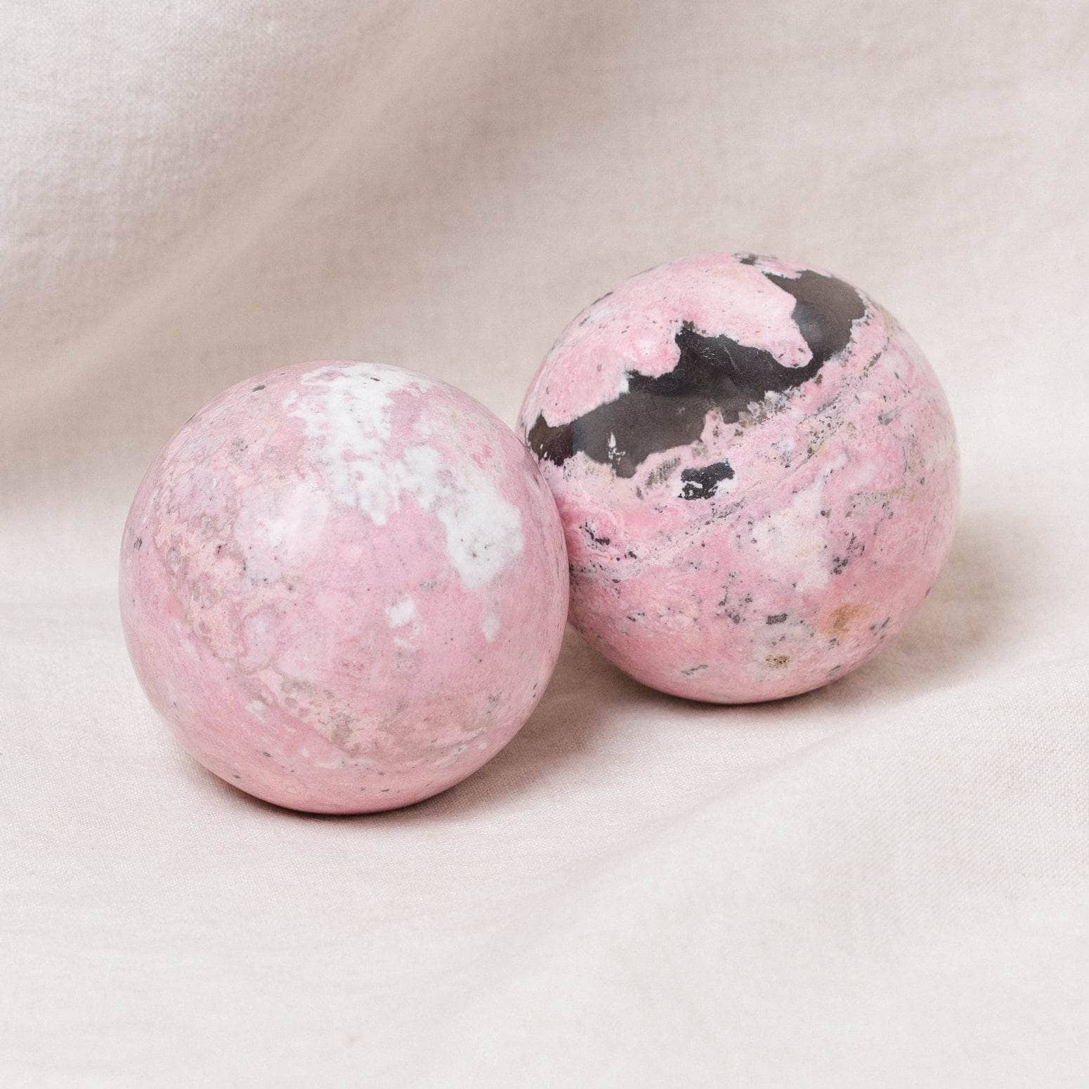 Peruvian Rhodonite Sphere with Tripod
