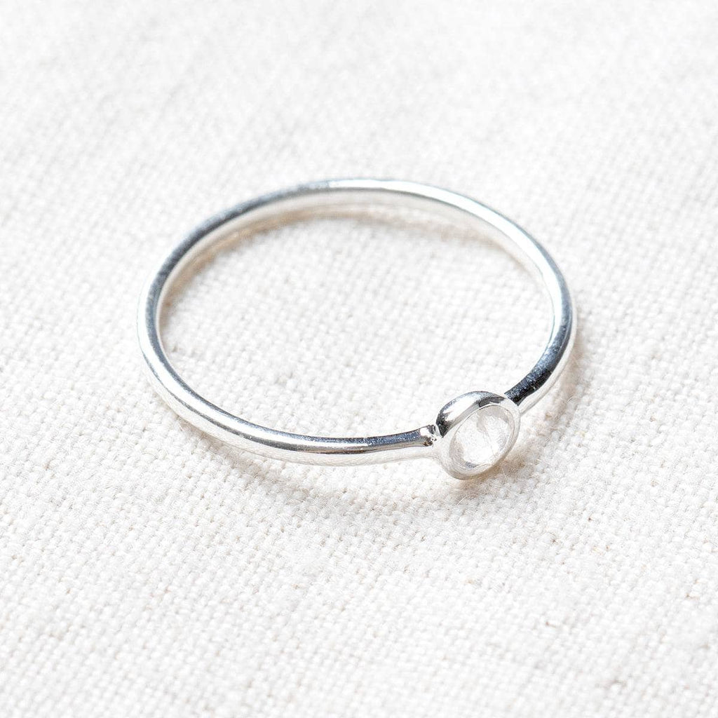 Herkimer Diamond Silver or Gold Ring