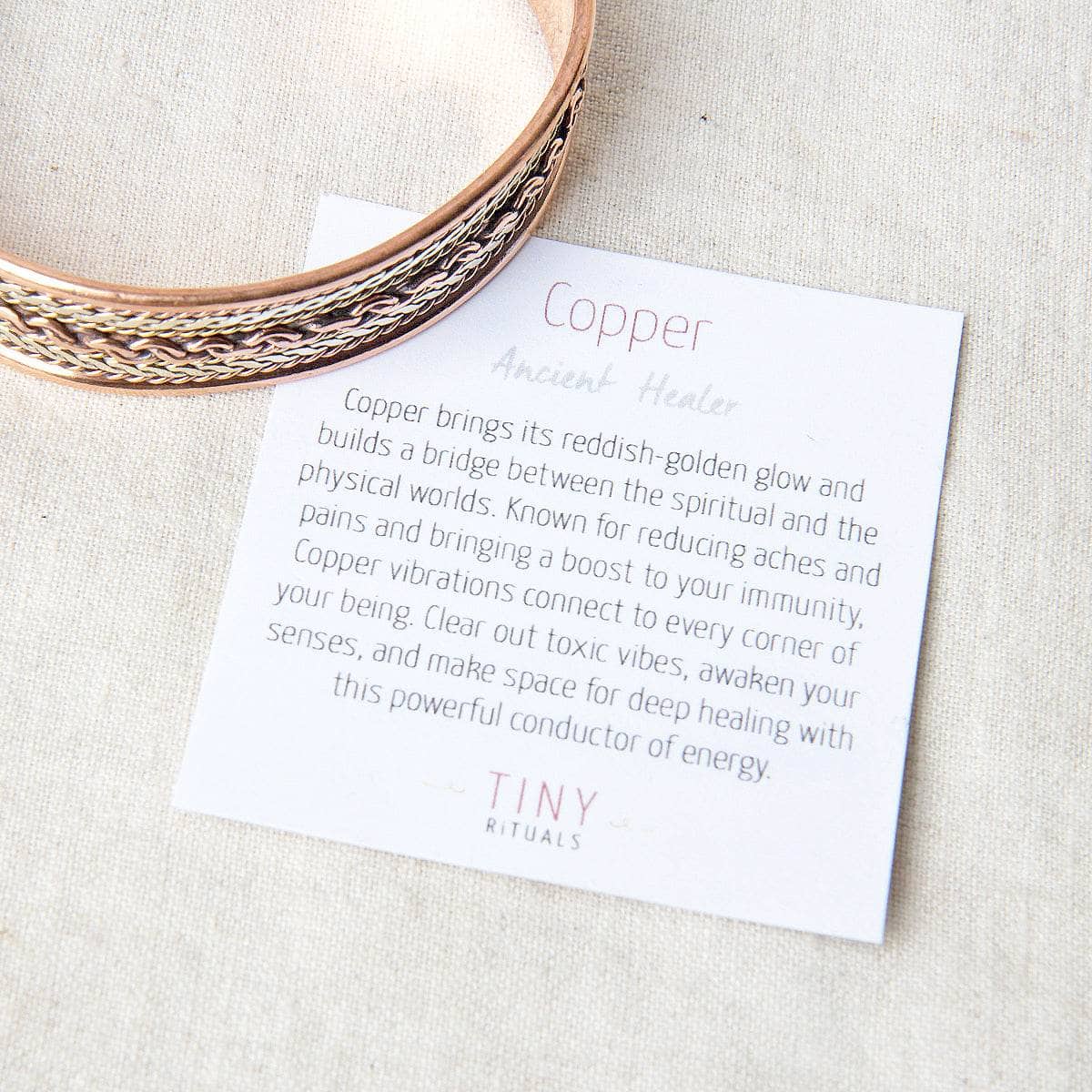 Tibetan Handcrafted Twisted Copper Healing Bracelet