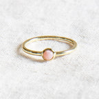 Pink Opal Silver or Gold Ring
