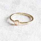 Rose Quartz Silver or Gold Ring