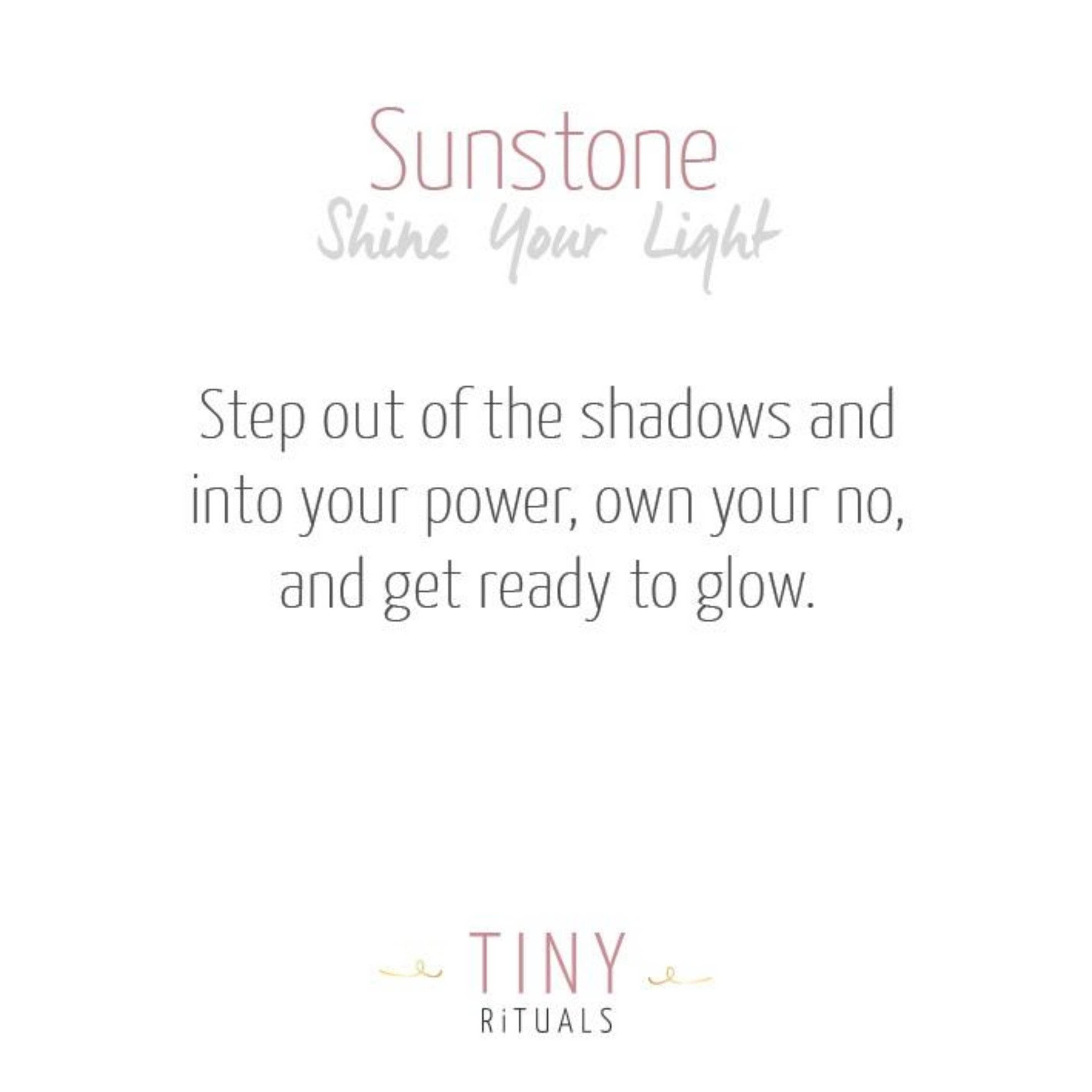 Sunstone Worry Stone