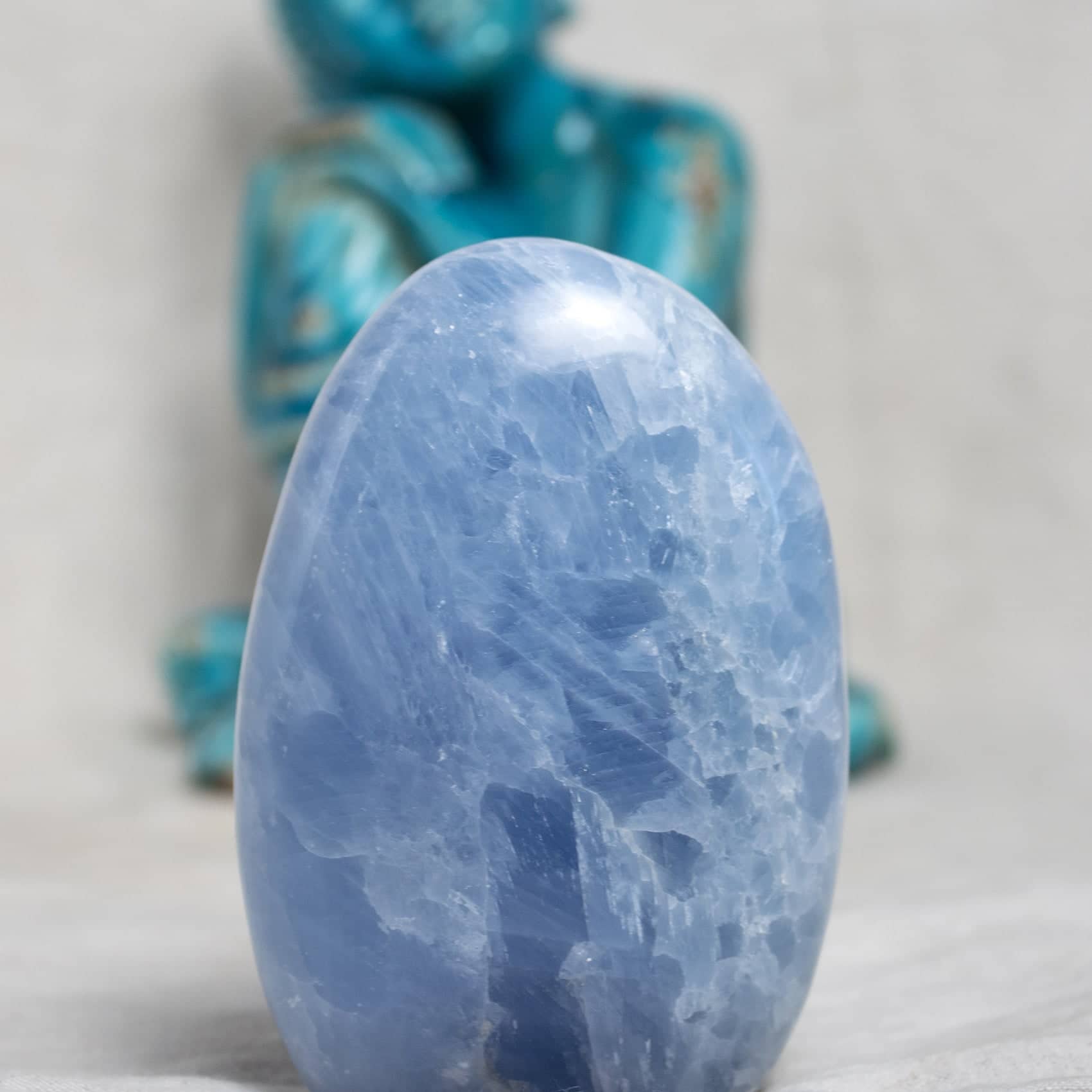 Blue Calcite Freeform Crystals - 1 of a Kind