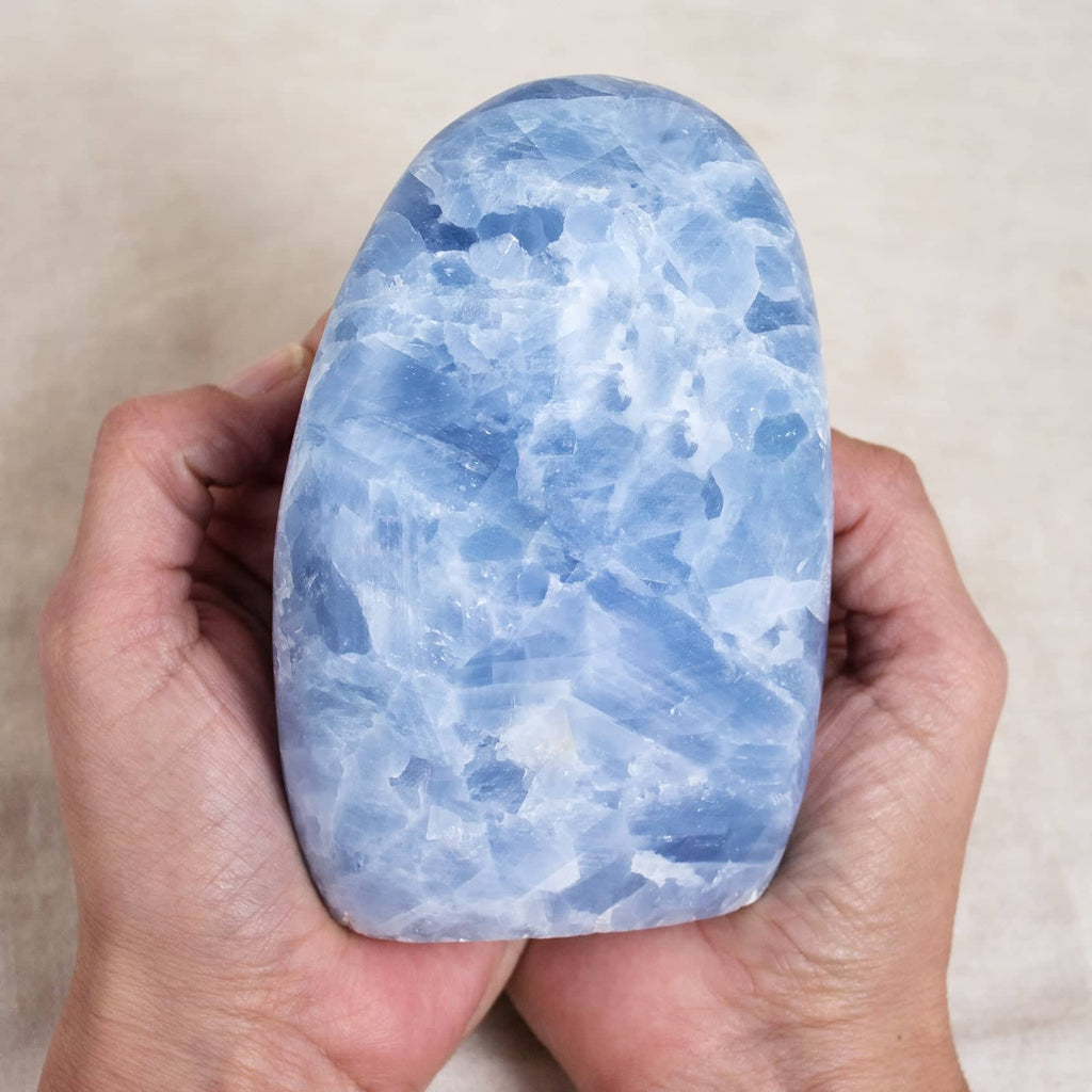 Blue Calcite Freeform Crystals - 1 of a Kind