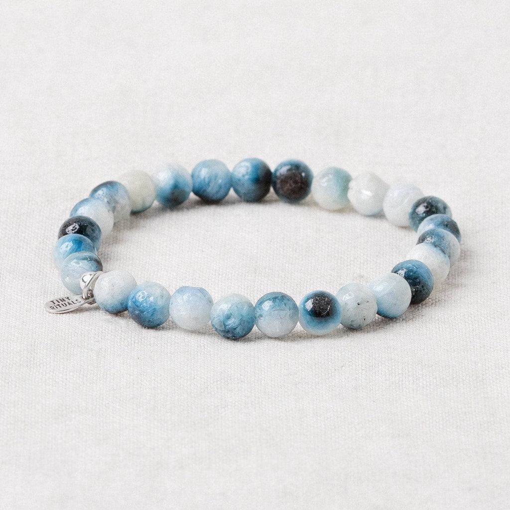 Rare Blue Ice Glacierite Energy Bracelet 6mm