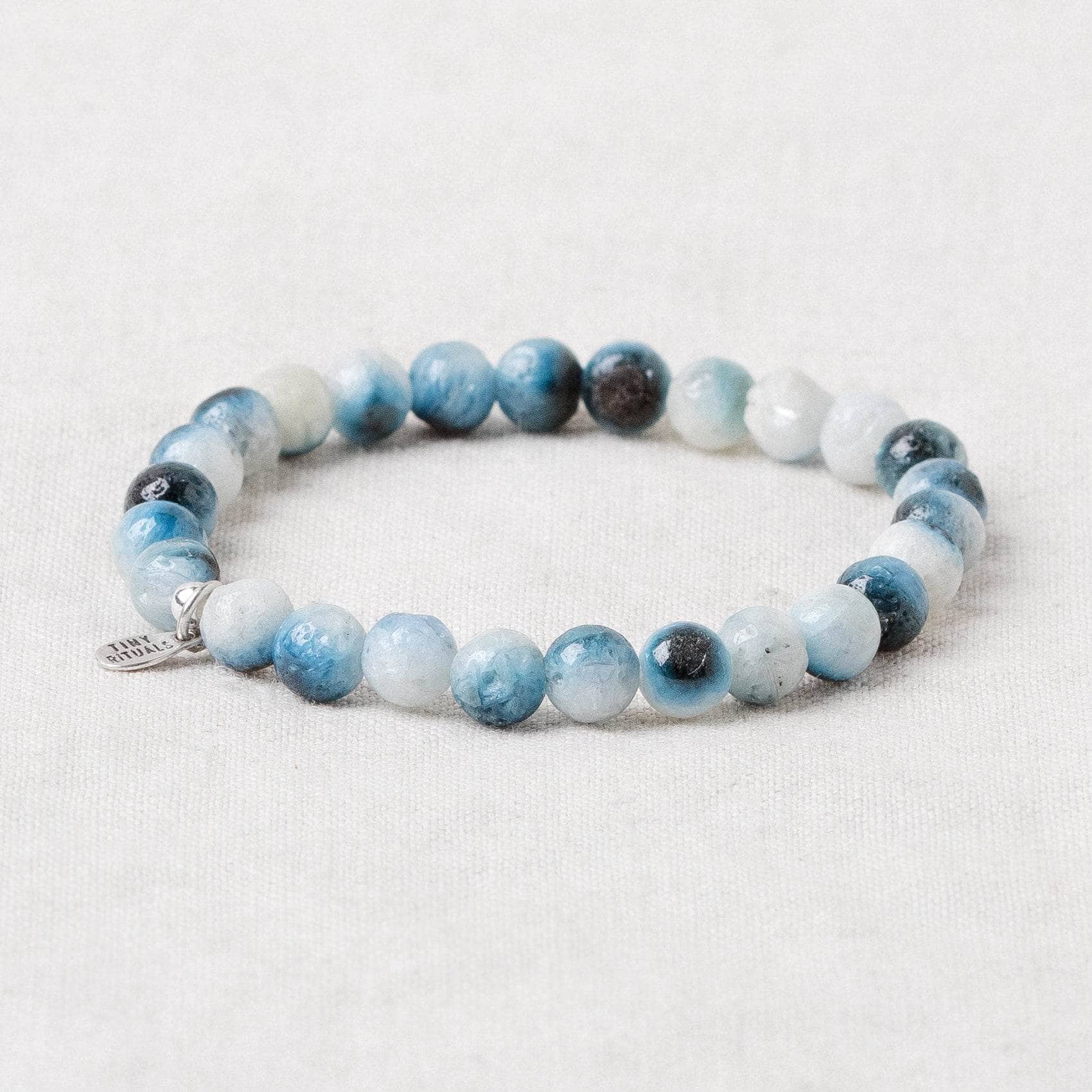 Rare Blue Ice Glacierite Energy Bracelet 6mm
