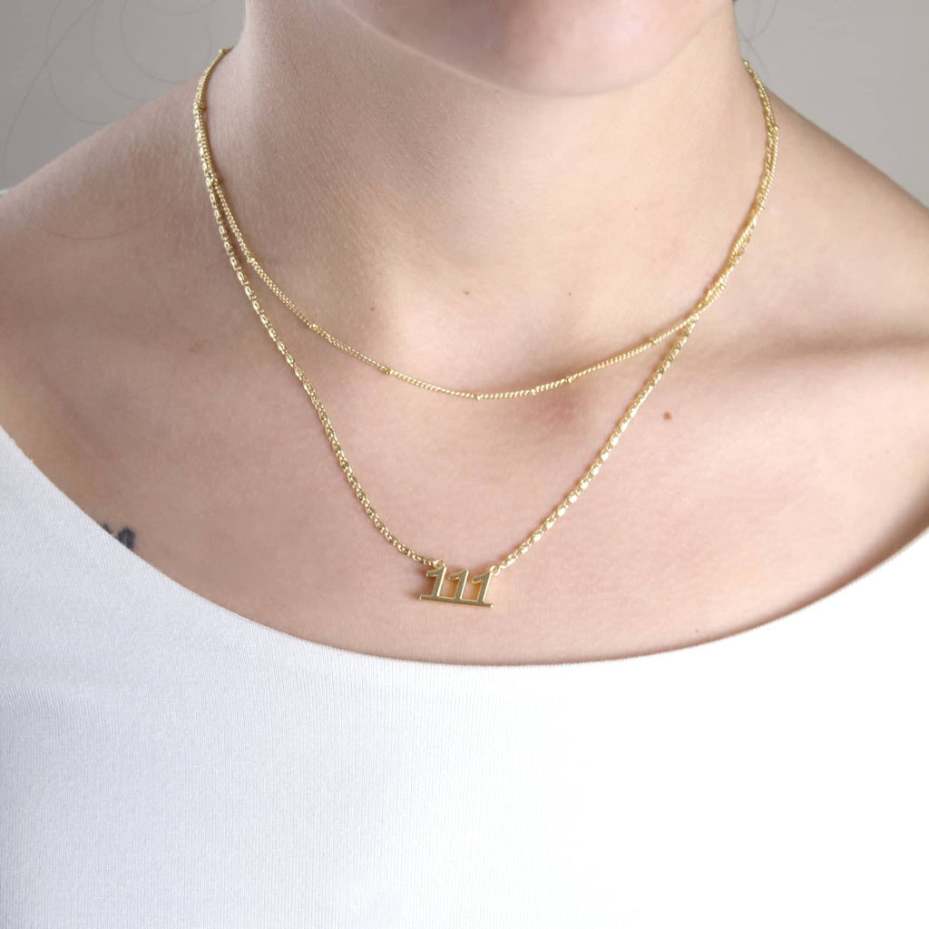 Angel Number Necklaces - Gold or Silver