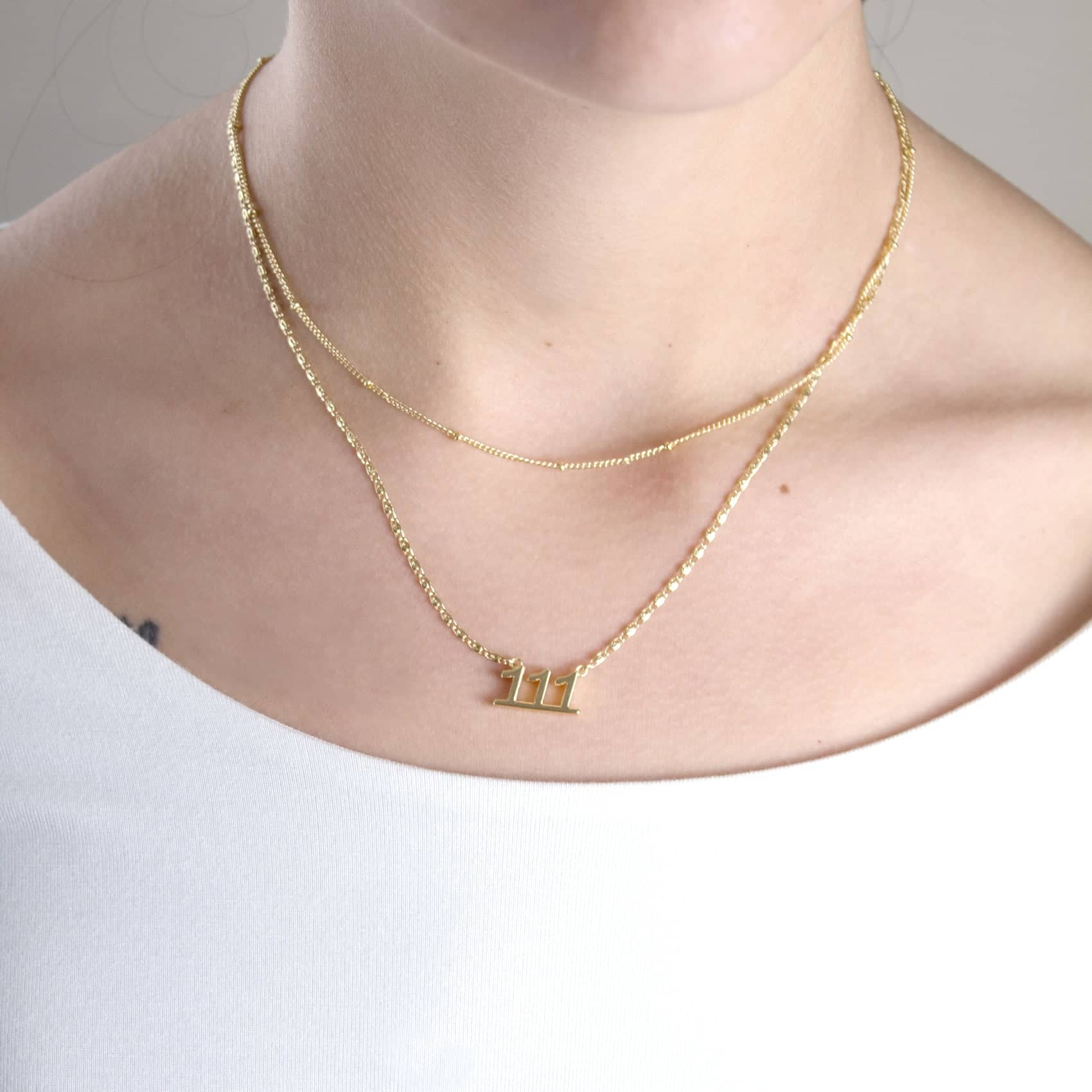 Angel Number Necklaces - Gold or Silver