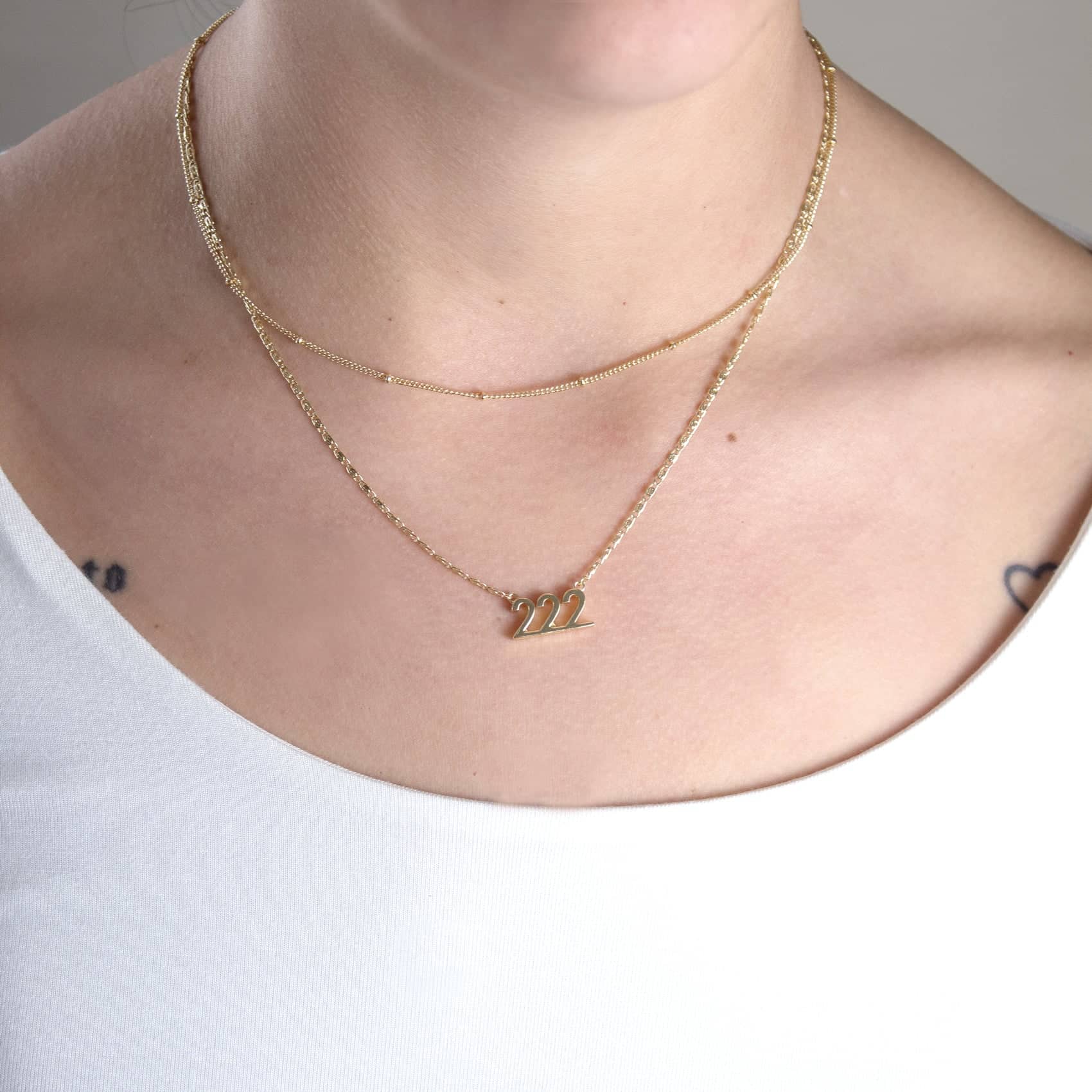 Angel Number Necklaces - Gold or Silver