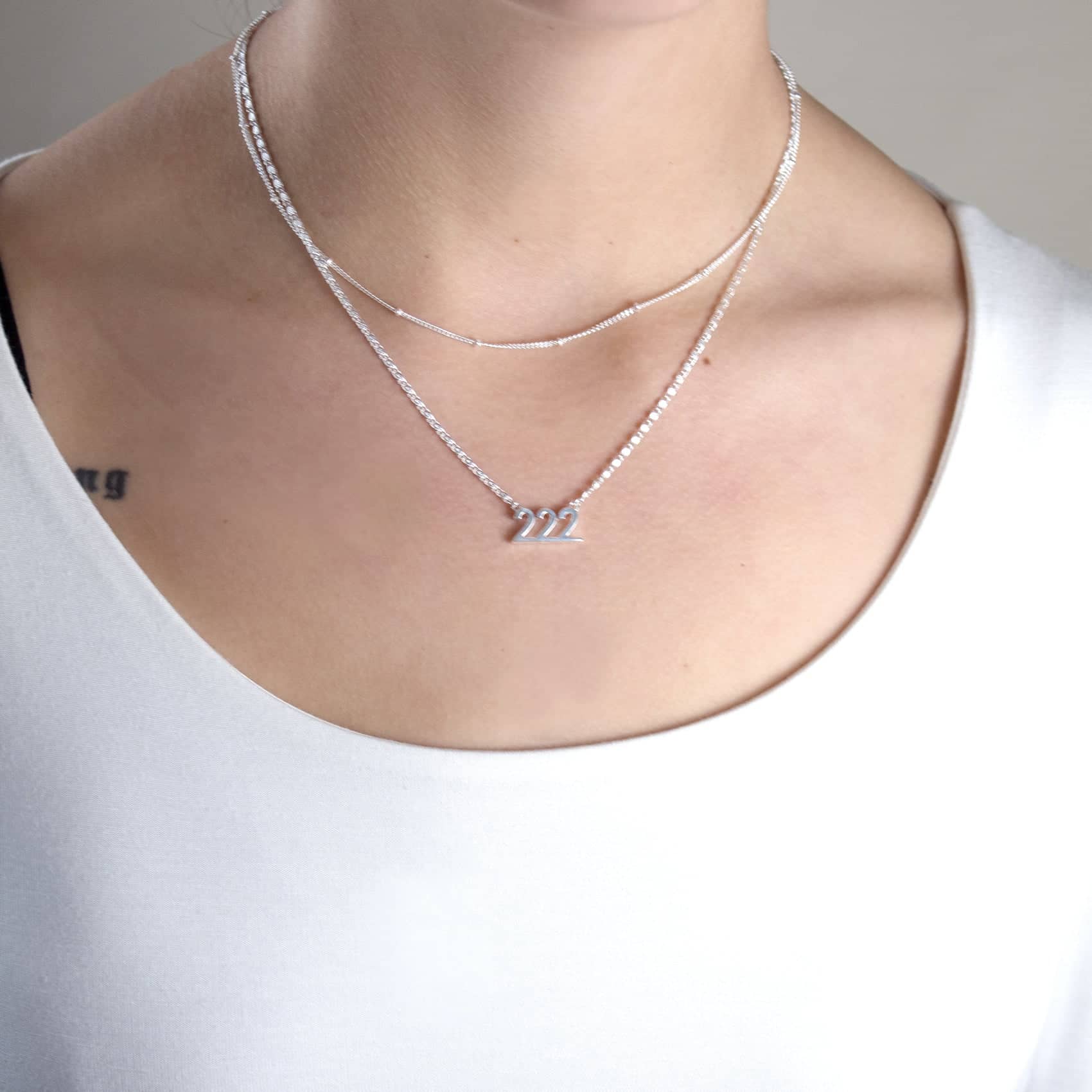 Angel Number Necklaces - Gold or Silver