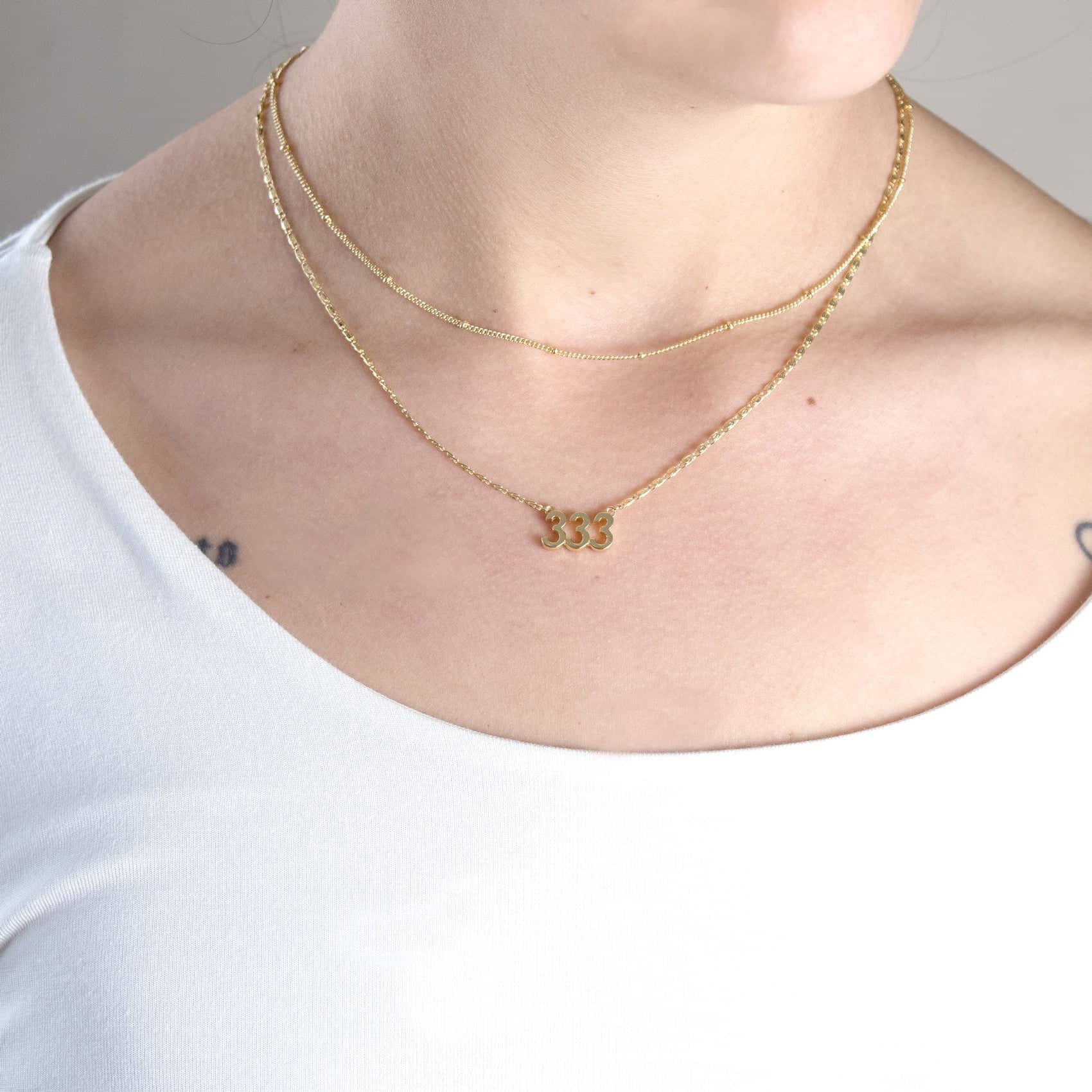 Angel Number Necklaces - Gold or Silver