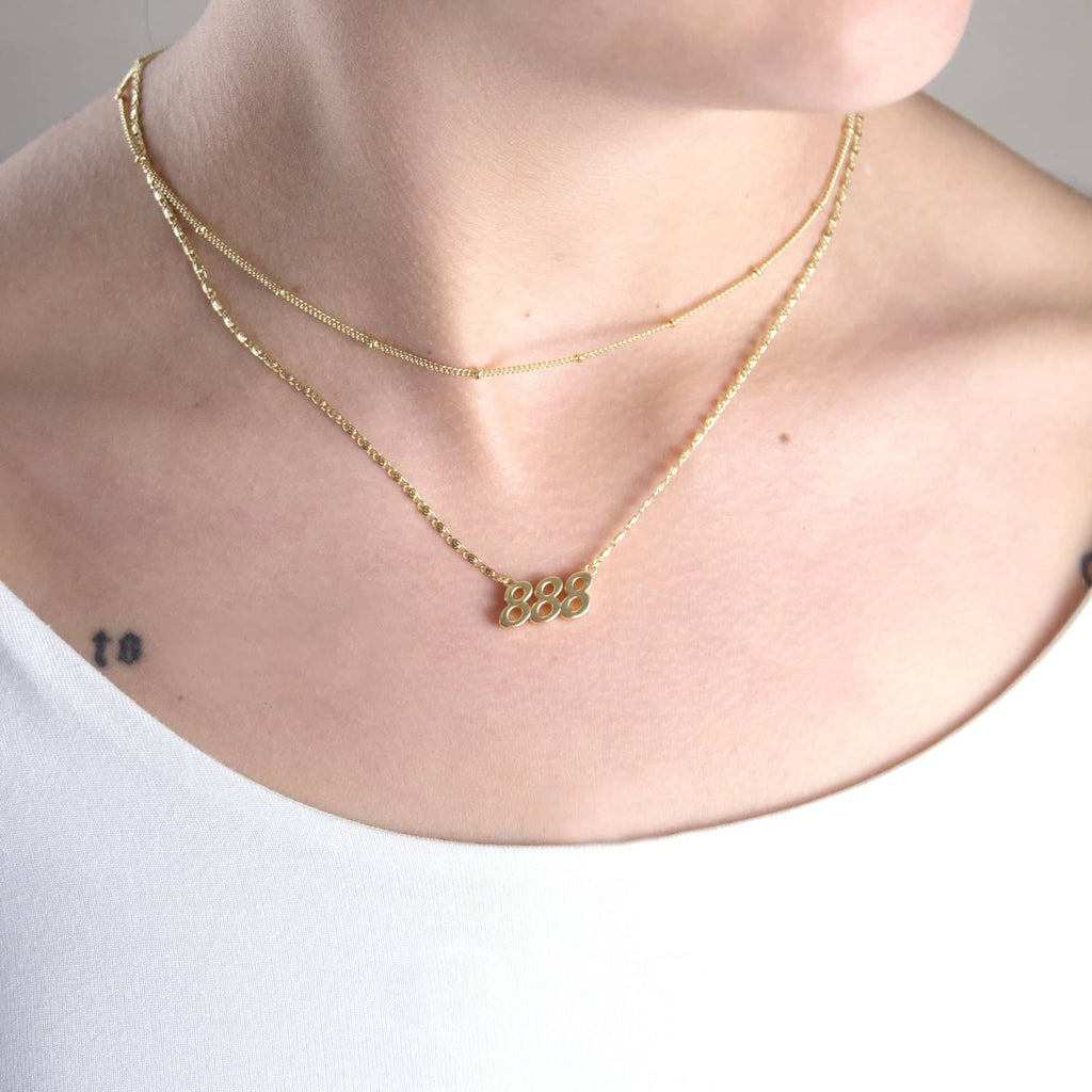 Angel Number Necklaces - Gold or Silver