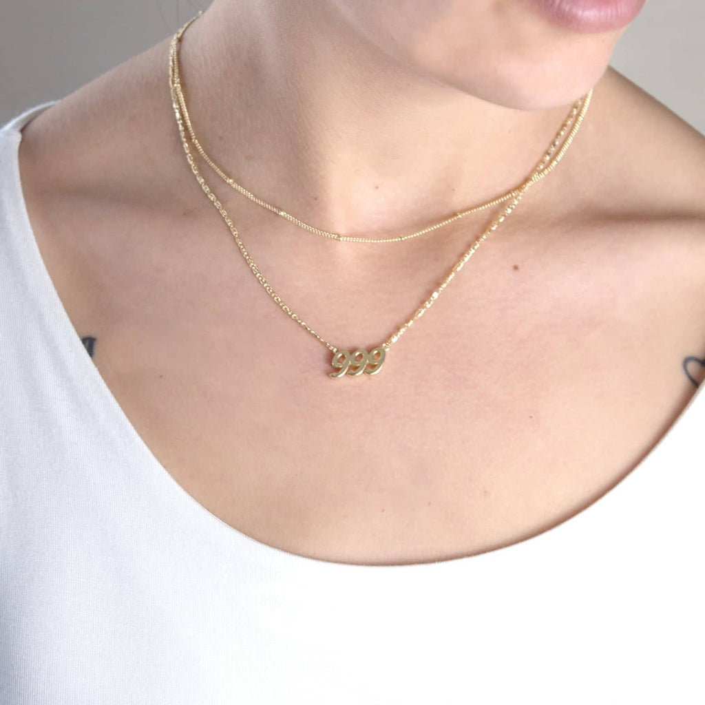 Angel Number Necklaces - Gold or Silver
