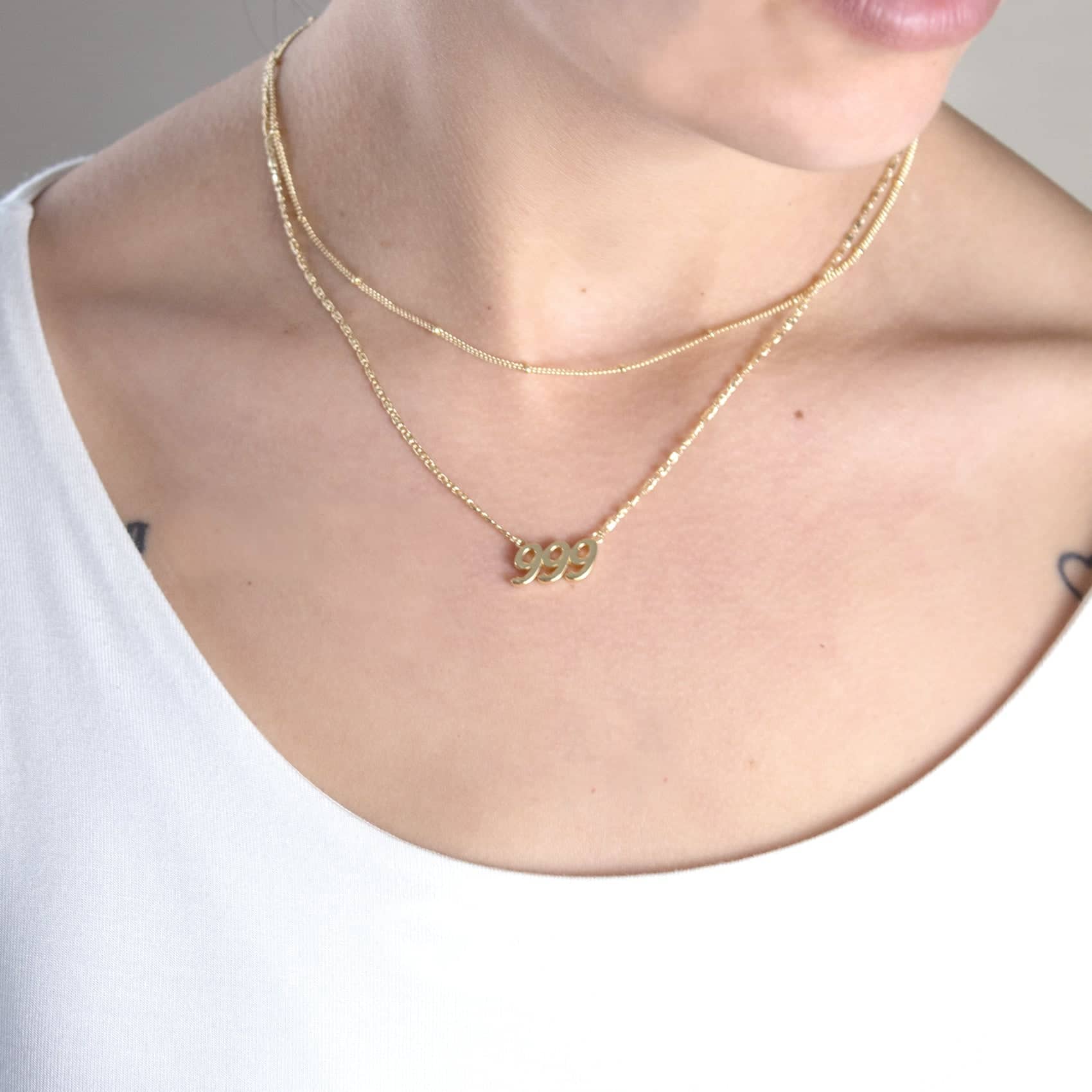 Angel Number Necklaces - Gold or Silver