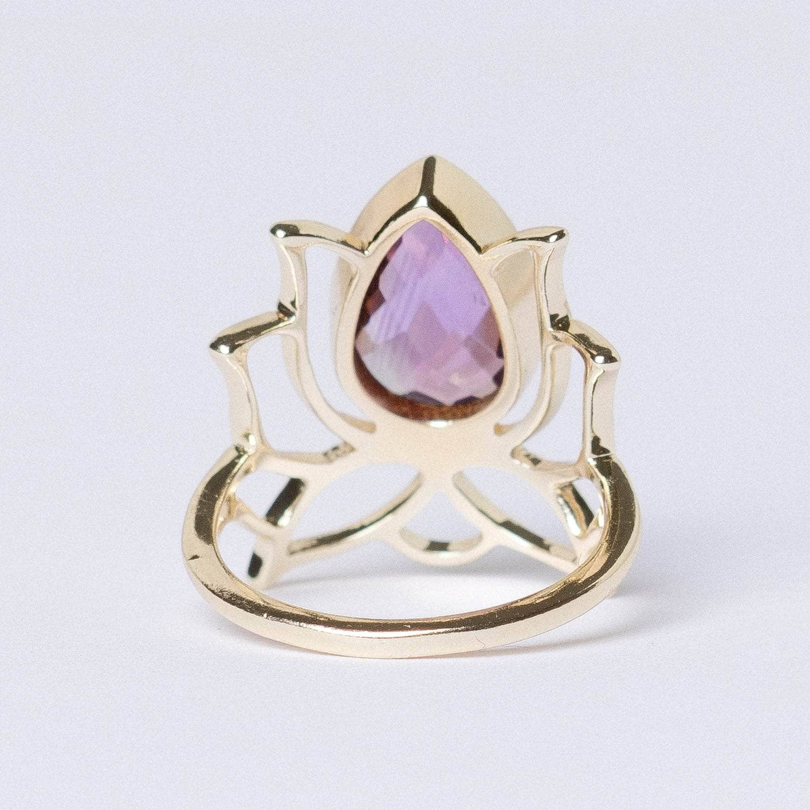 Lotus Gemstone Ring