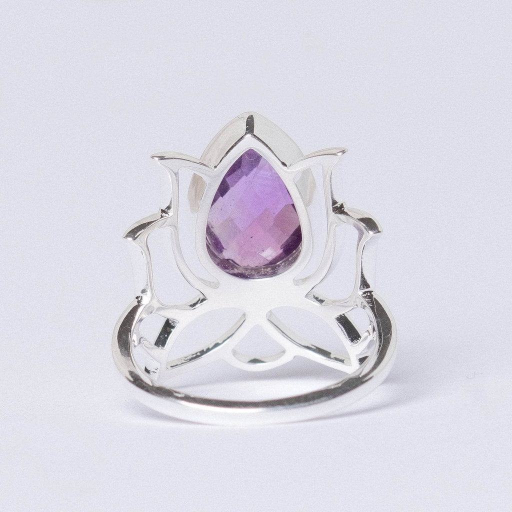Lotus Gemstone Ring