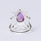Lotus Gemstone Ring
