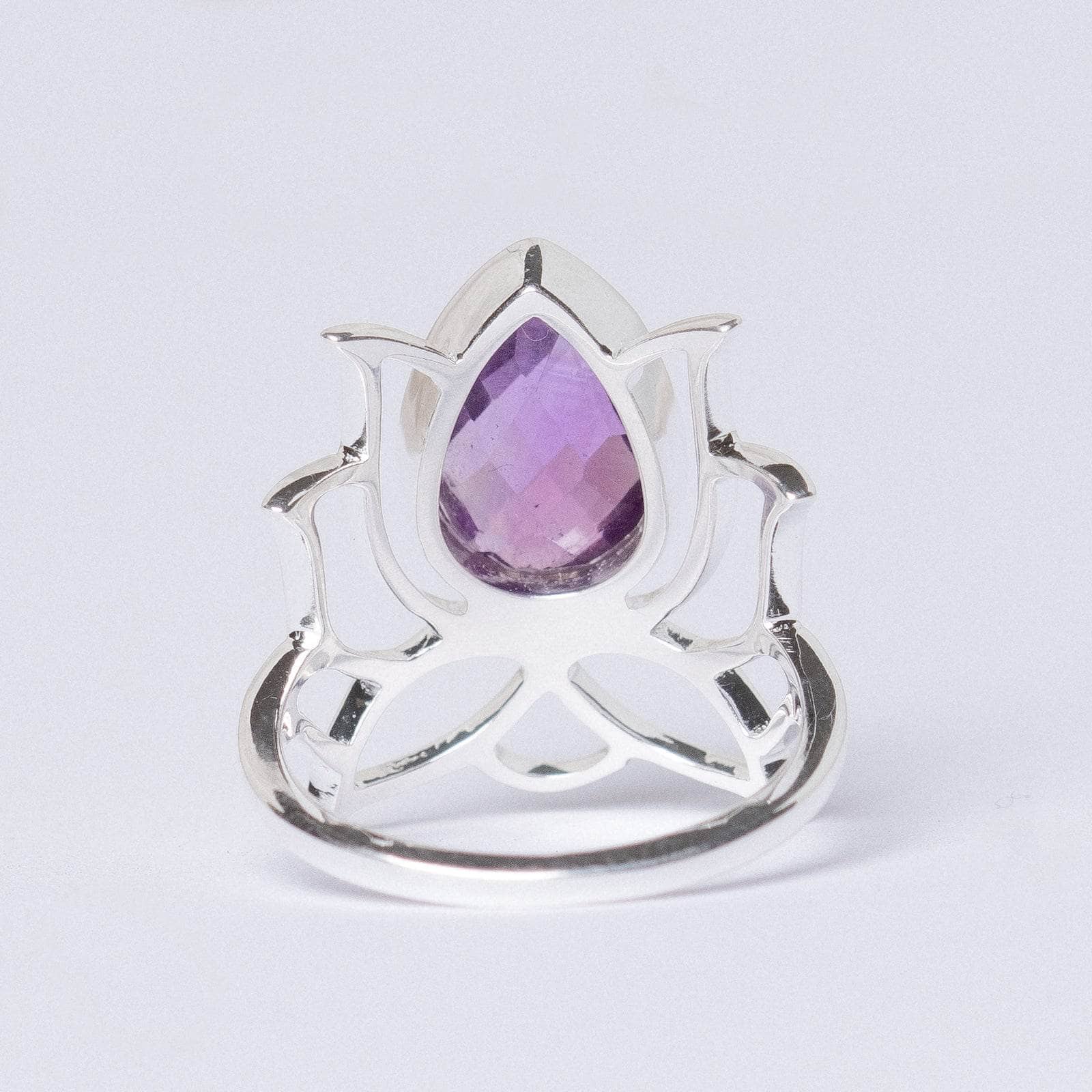 Lotus Gemstone Ring
