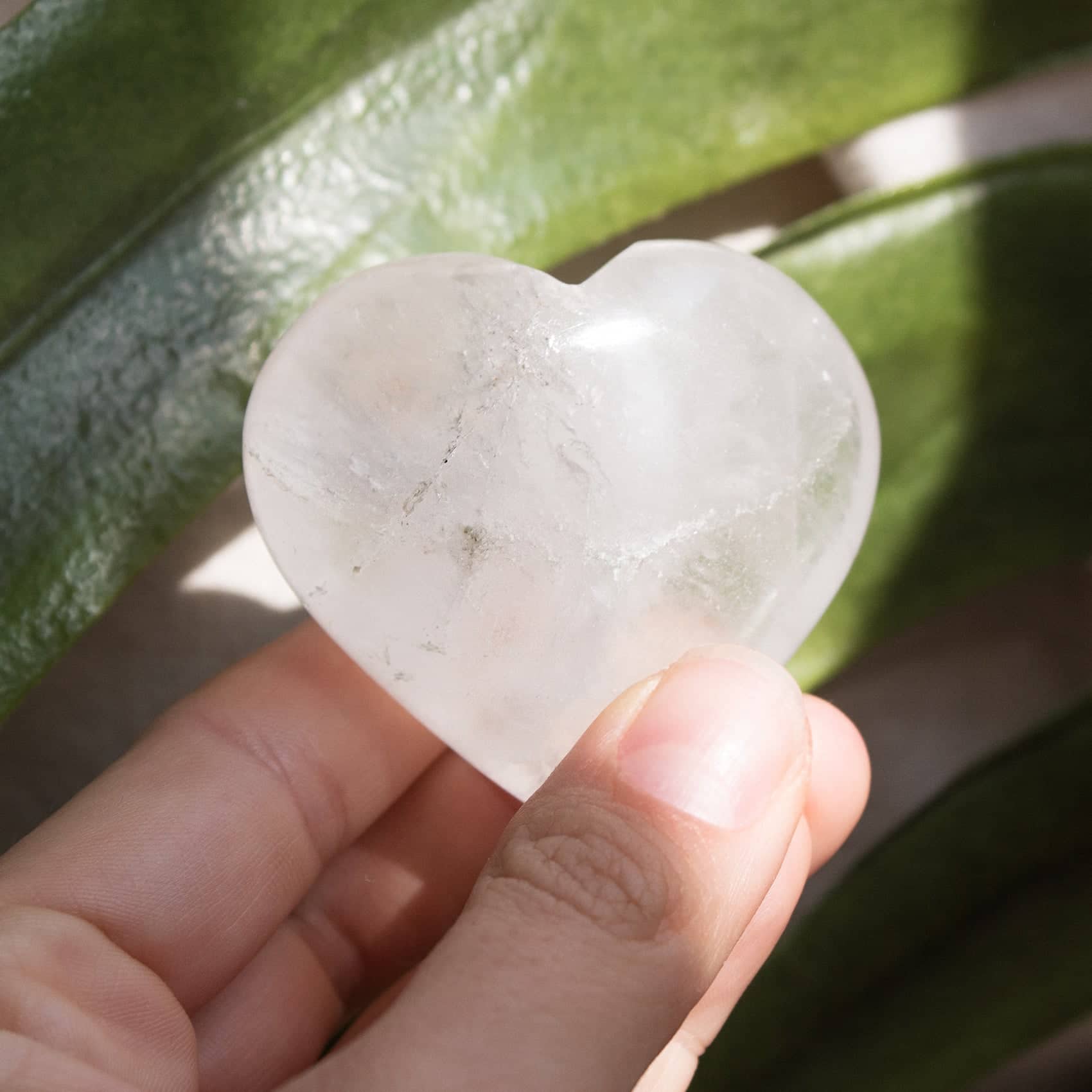 Crystal Quartz Heart