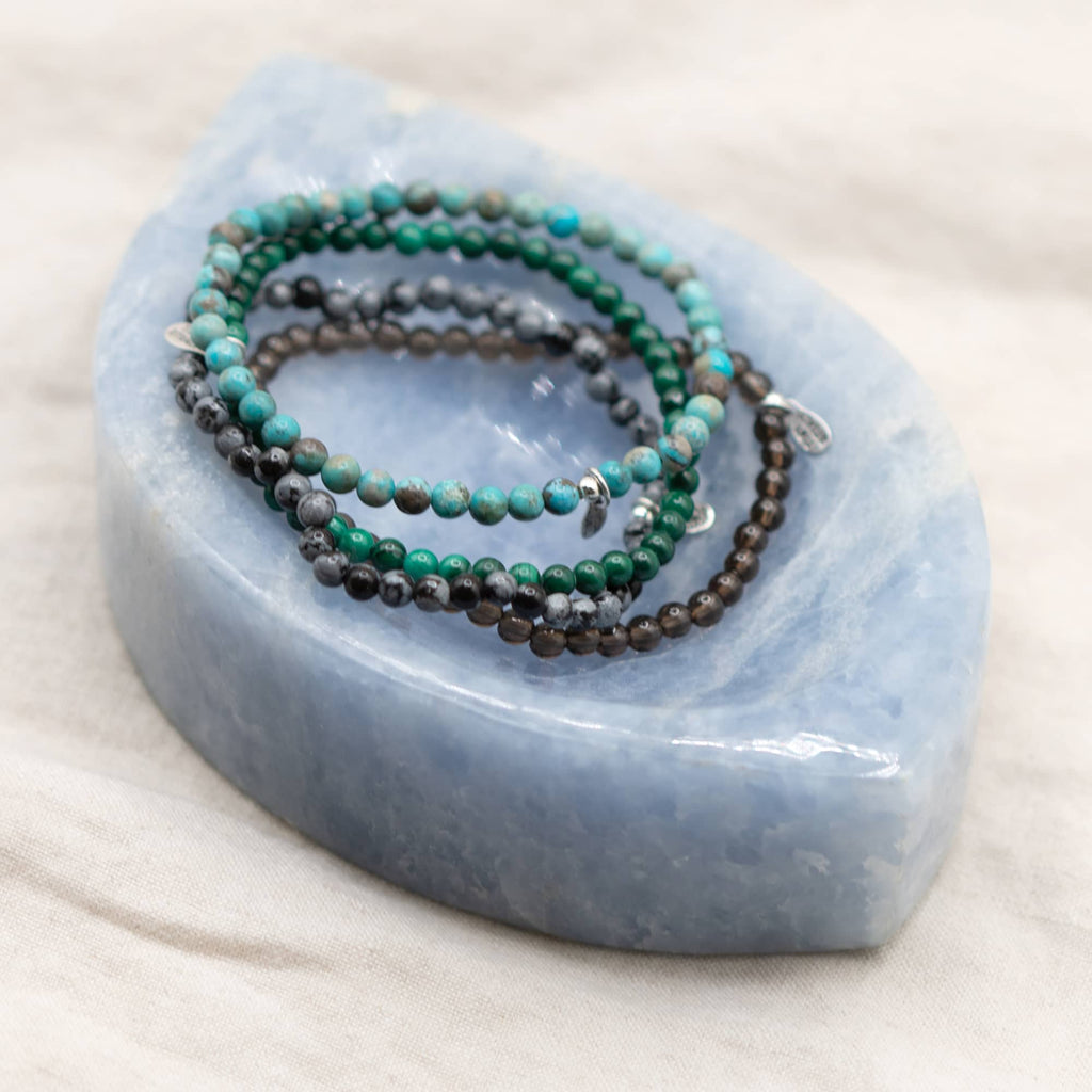 Blue Calcite Freeform Crystal Bowls - 1 of a Kind