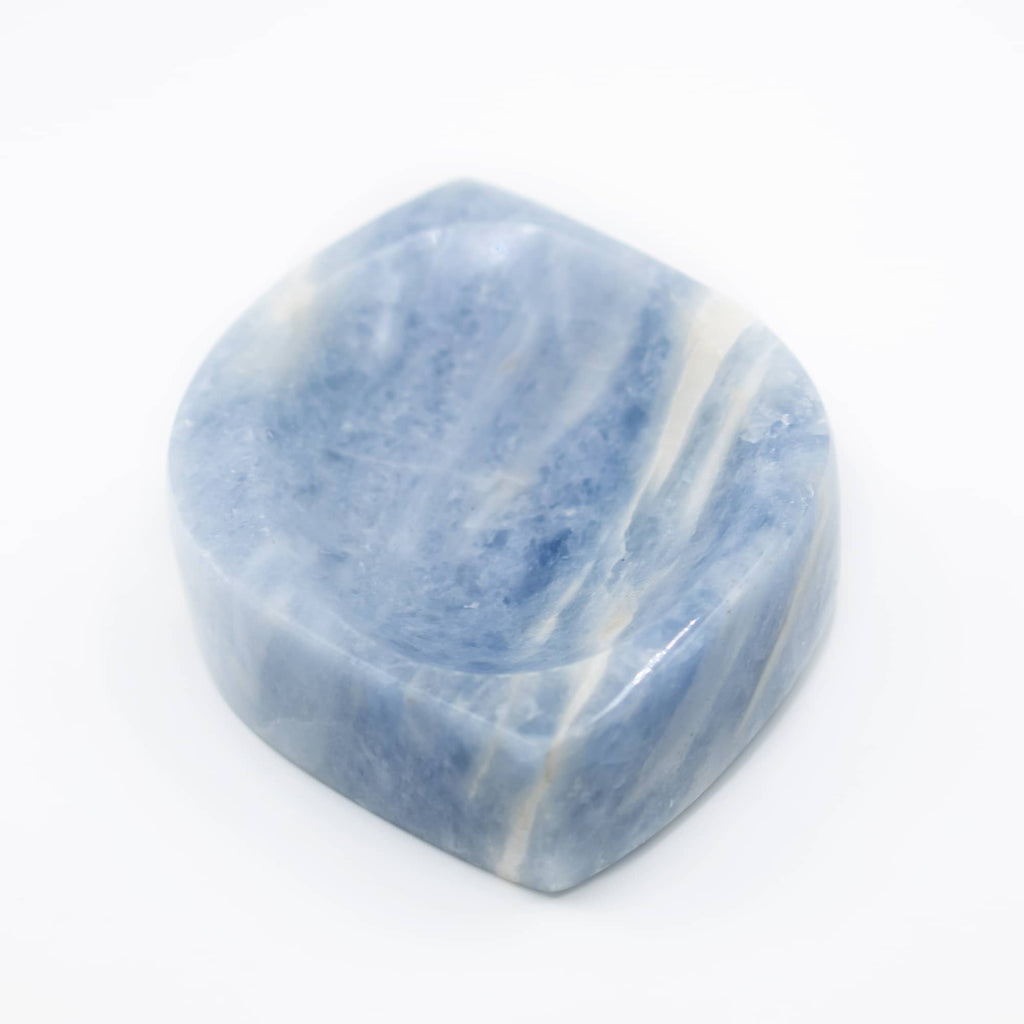 Blue Calcite Freeform Crystal Bowls - 1 of a Kind